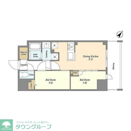 Augusta Residence 新小岩の物件間取画像